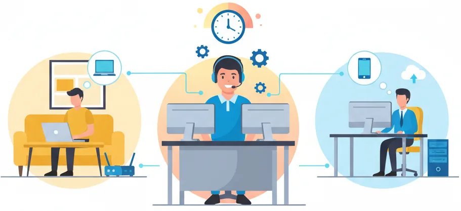 Customer support illustration